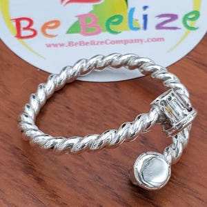 Garifuna Drum Ring .925 Sterling Silver