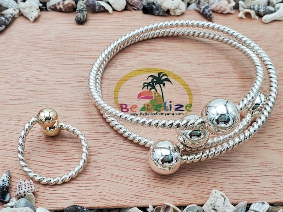 アクセサリー Harpo 2 Twists Bangle - Silver brj011.jpg
