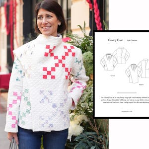 Crosby Coat PDF Sewing Pattern | warm jacket pattern | wrap coat sewing pattern