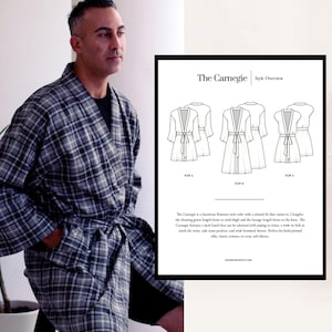 The Unisex Robe PDF Sewing Pattern - The Carnegie Robe
