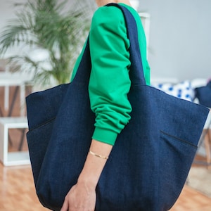 Market Bag PDF Pattern | Union Bag PDF Sewing Pattern | Large tote sewing pattern