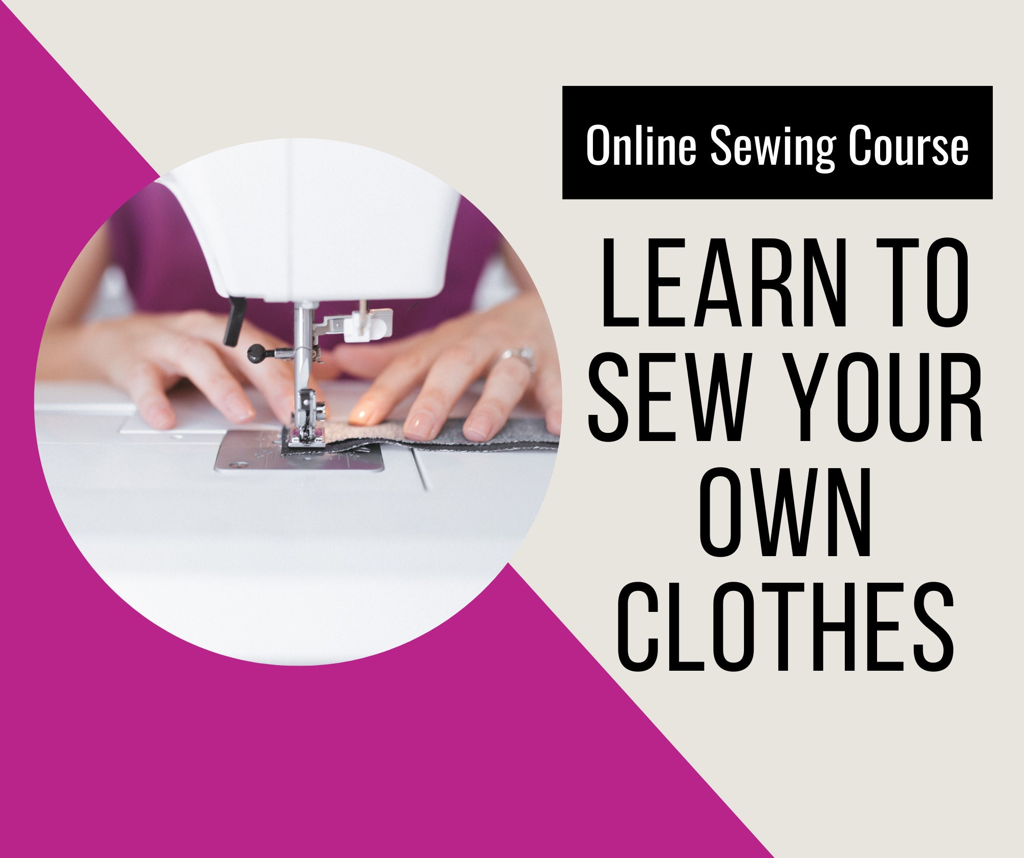 Learn to Sew Your Own Clothes: Online Sewing Course - Etsy
