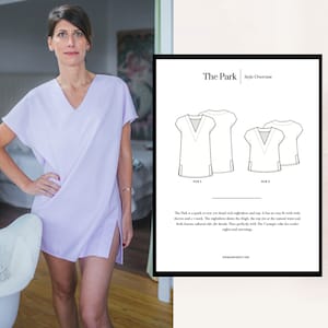 The Park Top and Nightshirt PDF Sewing Pattern Set