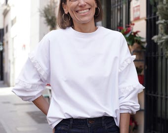 Bleeker Sweatshirt PDF Sewing Pattern | Sweatshirt Pattern | Oversized sweatshirt sewing pattern | women's sweatshirt pattern