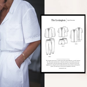 The Lexington Pajama PDF Sewing Pattern Set