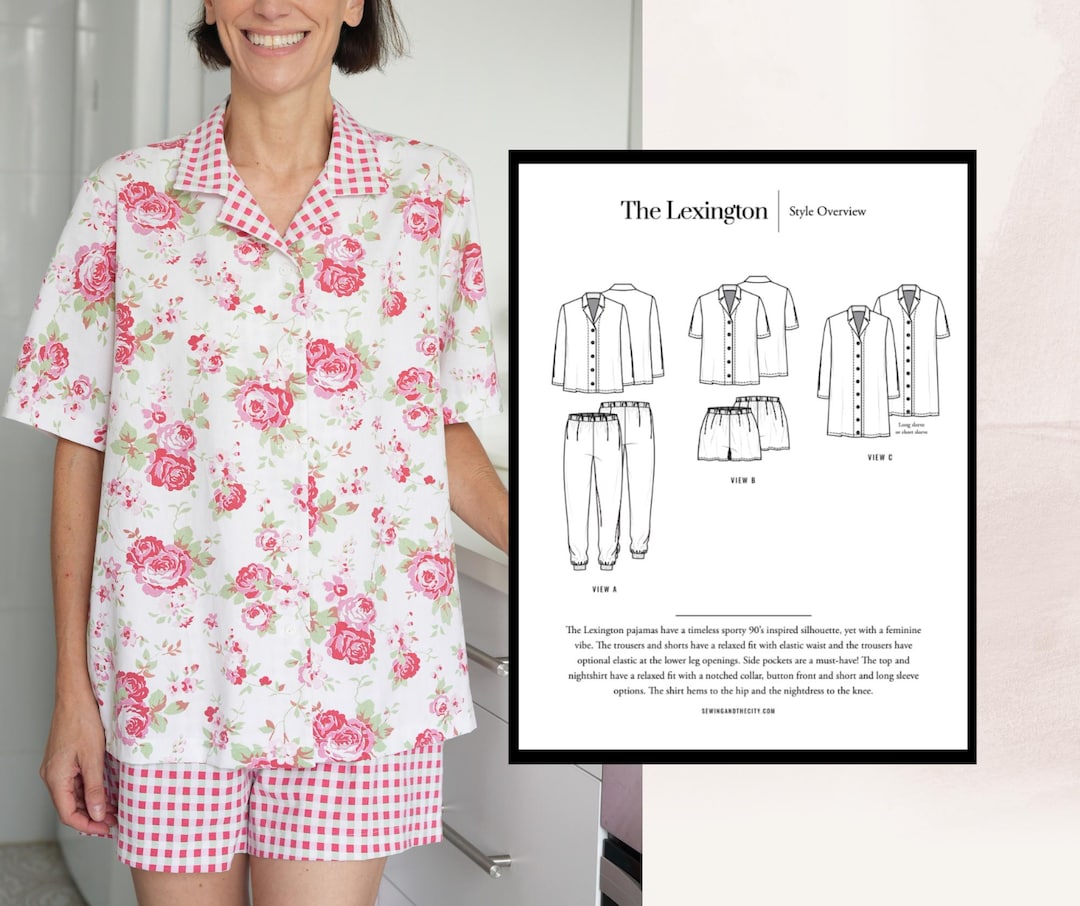 Pajama Sewing Pattern PDF - the Lexington Pajama Set Pattern - Etsy