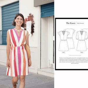 El Vestido Essex - Pullover dress - Patrón PDF - Versión en Español