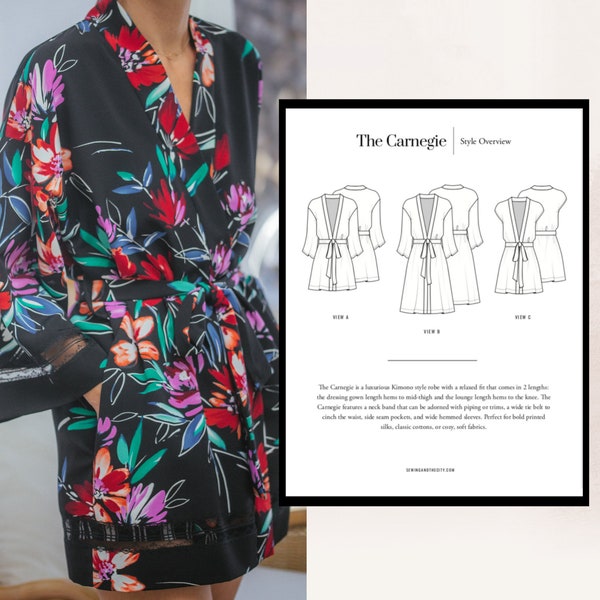 The Carnegie Robe PDF Sewing Pattern Set