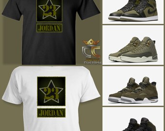 olive green jordan outfit