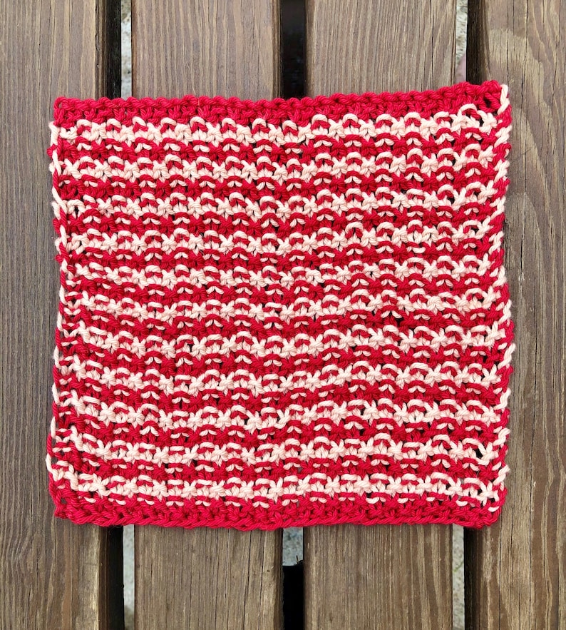 Charming Farmhouse Knit Dishcloth Pattern Easy Knit Pattern Etsy