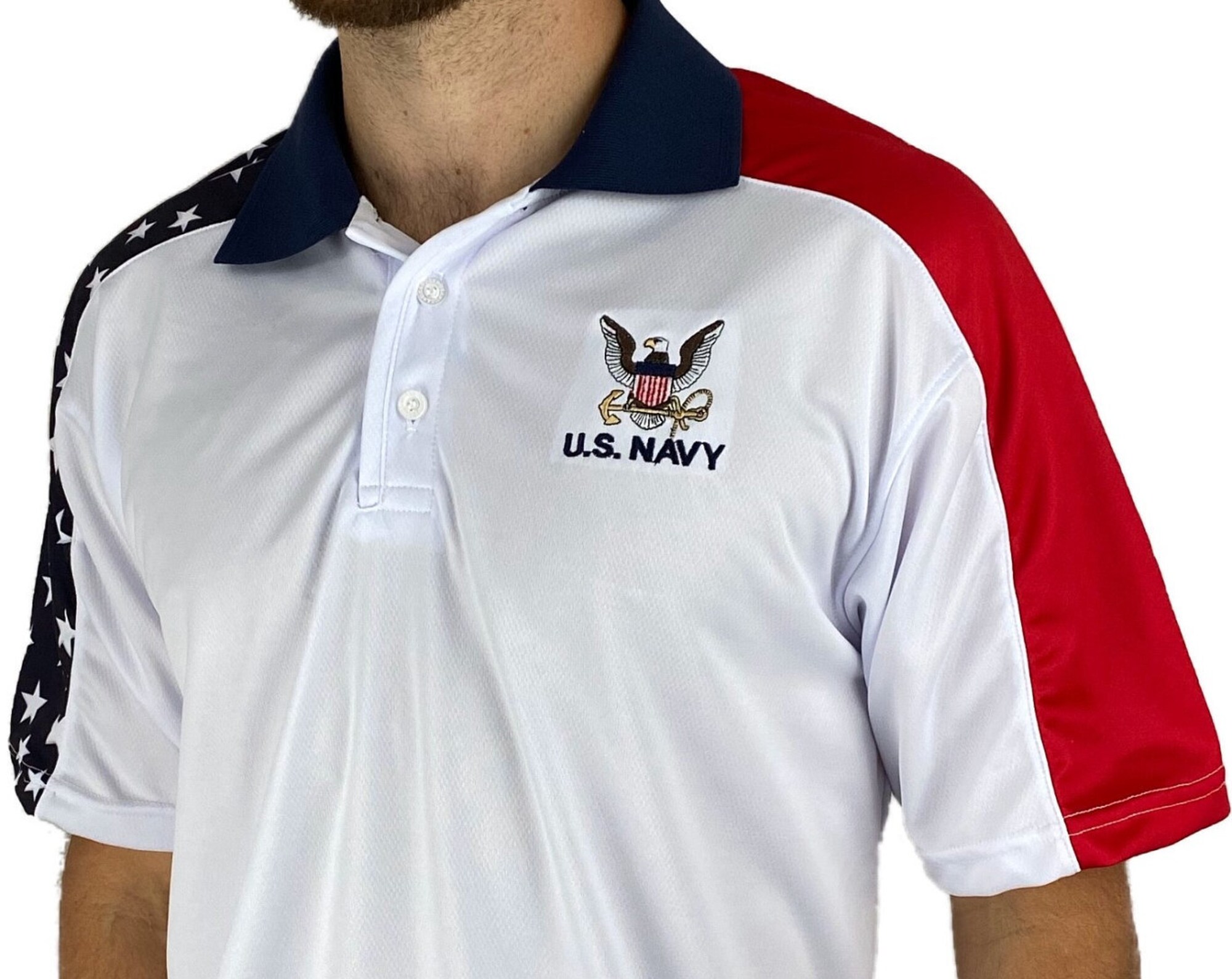 US Navy Patriotic Polo Shirt
