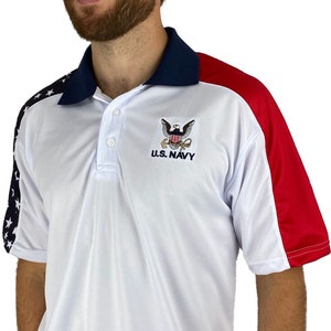 US Navy Patriotic Polo Shirt