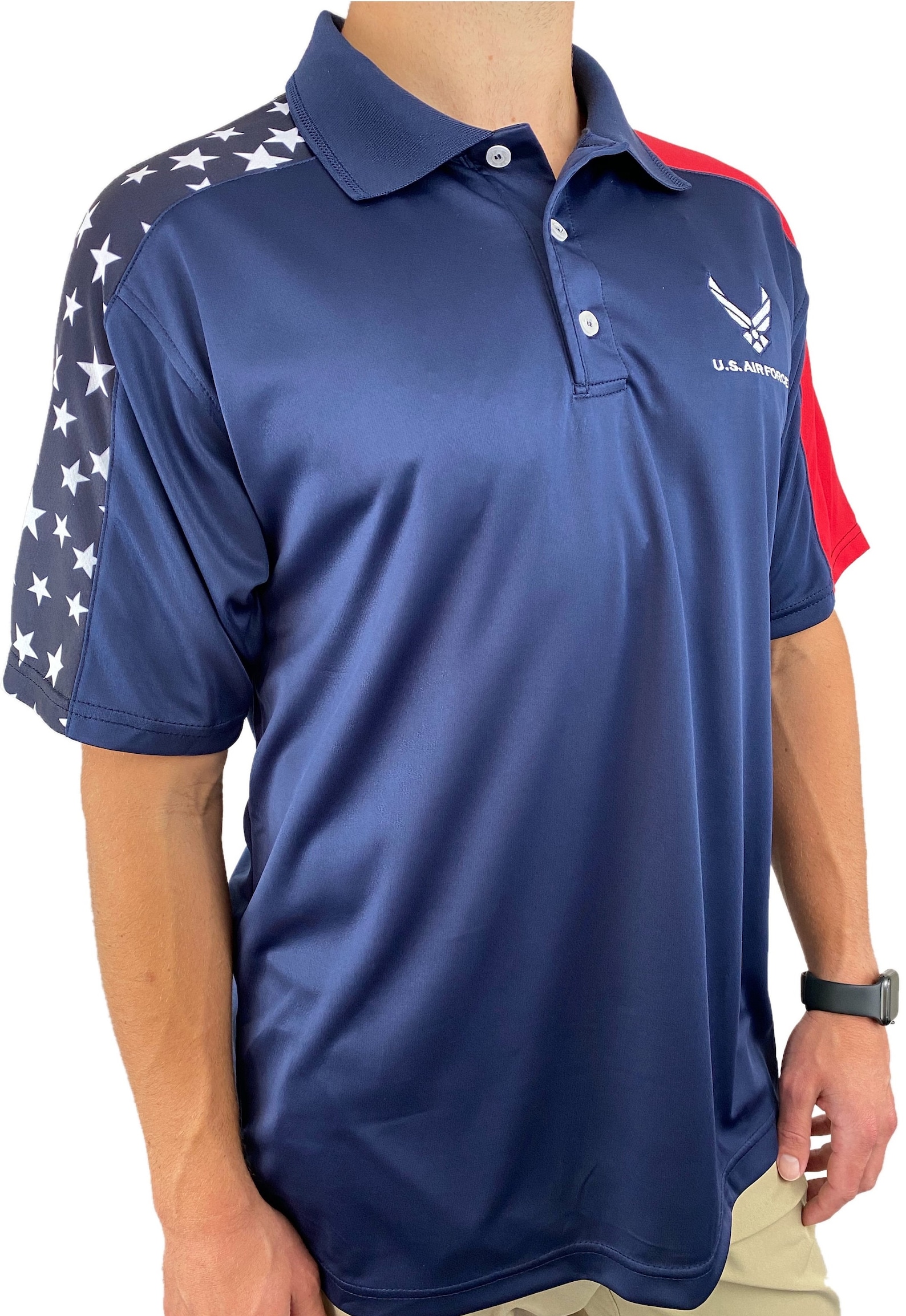 Air Force Patriotic Polo Shirt - Etsy