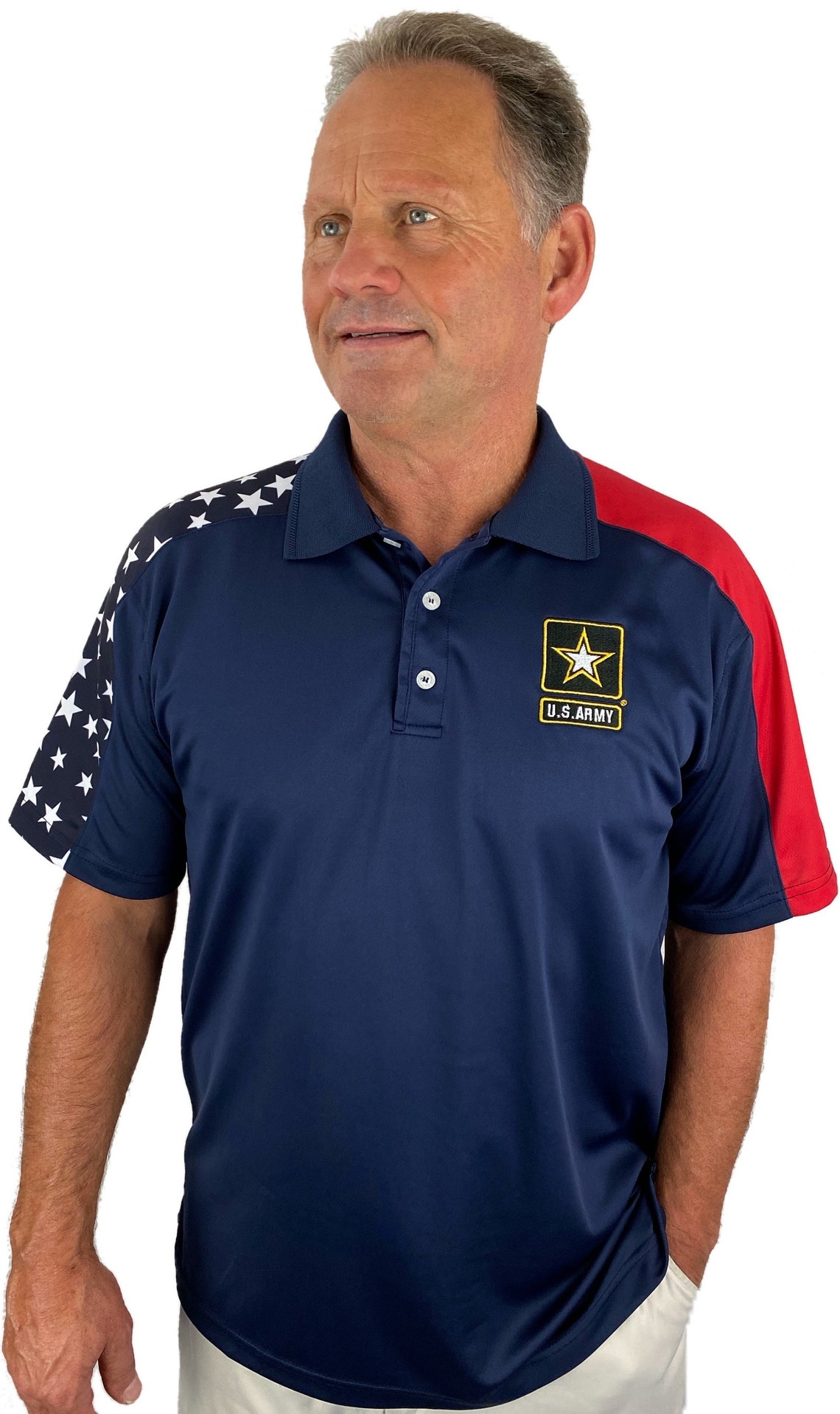 US Army Patriotic Polo Shirt - Etsy