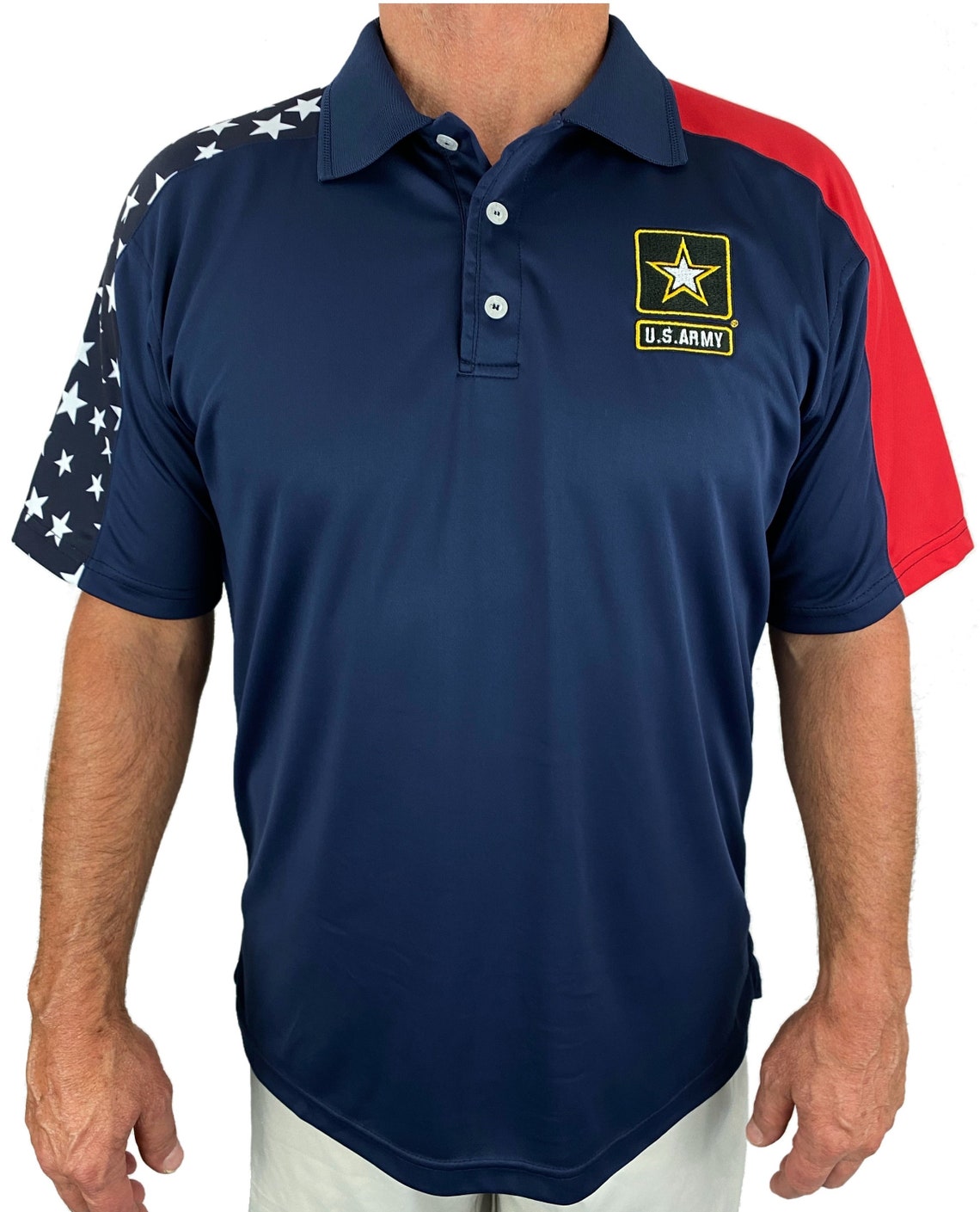 US Army Patriotic Polo Shirt - Etsy