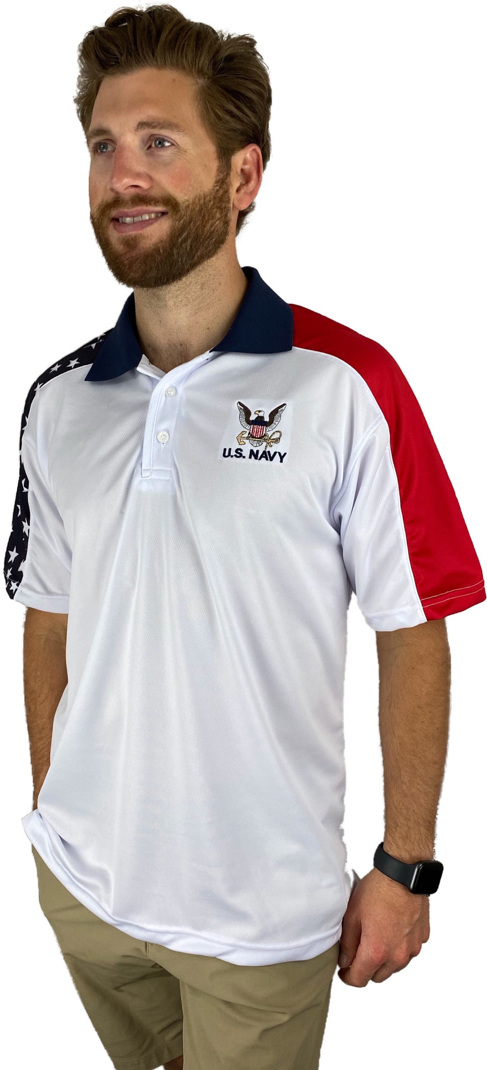 US Navy Patriotic Polo Shirt Etsy