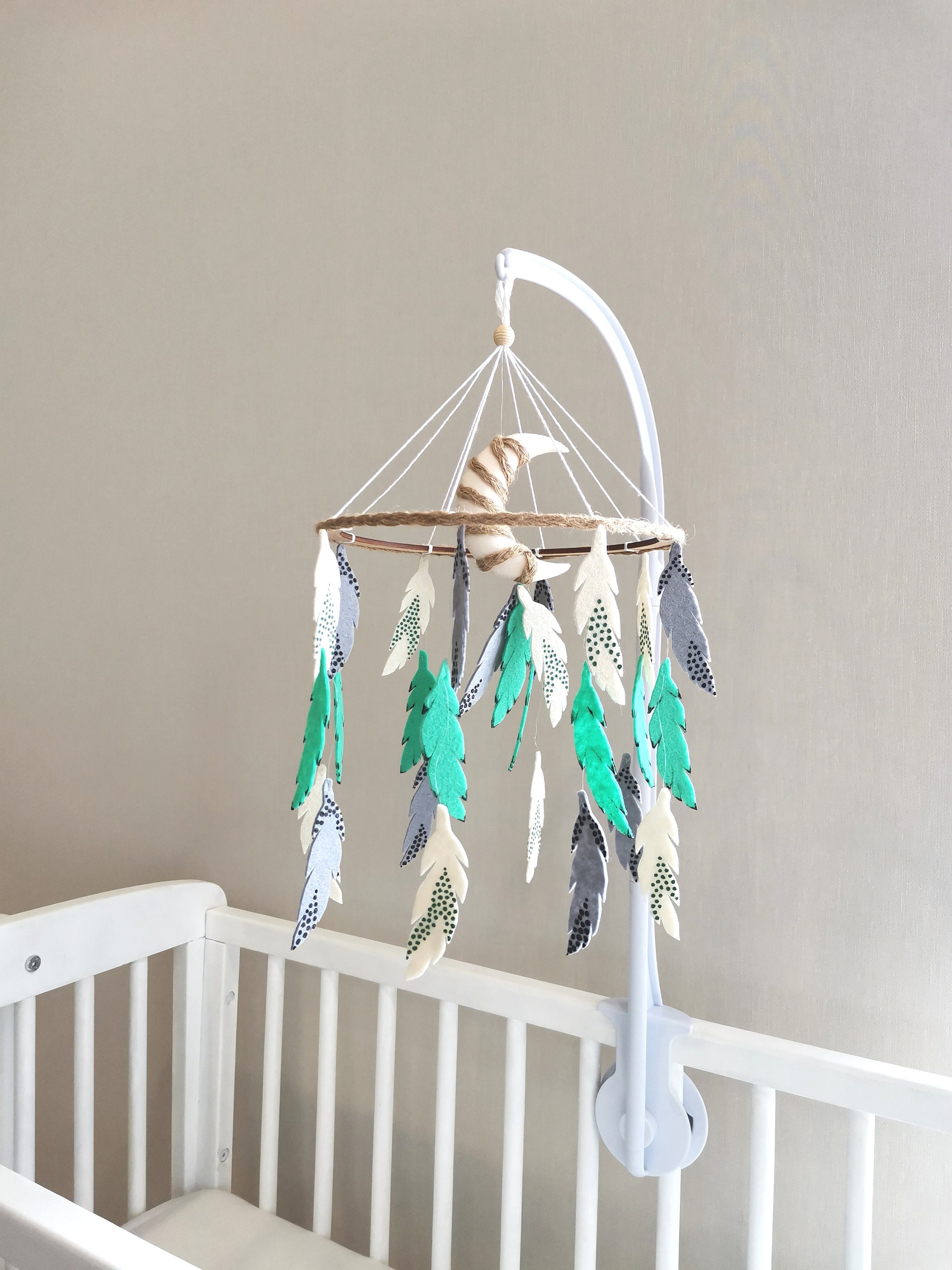Neutral baby mobile cot mobile for nursery crib mobile. Etsy