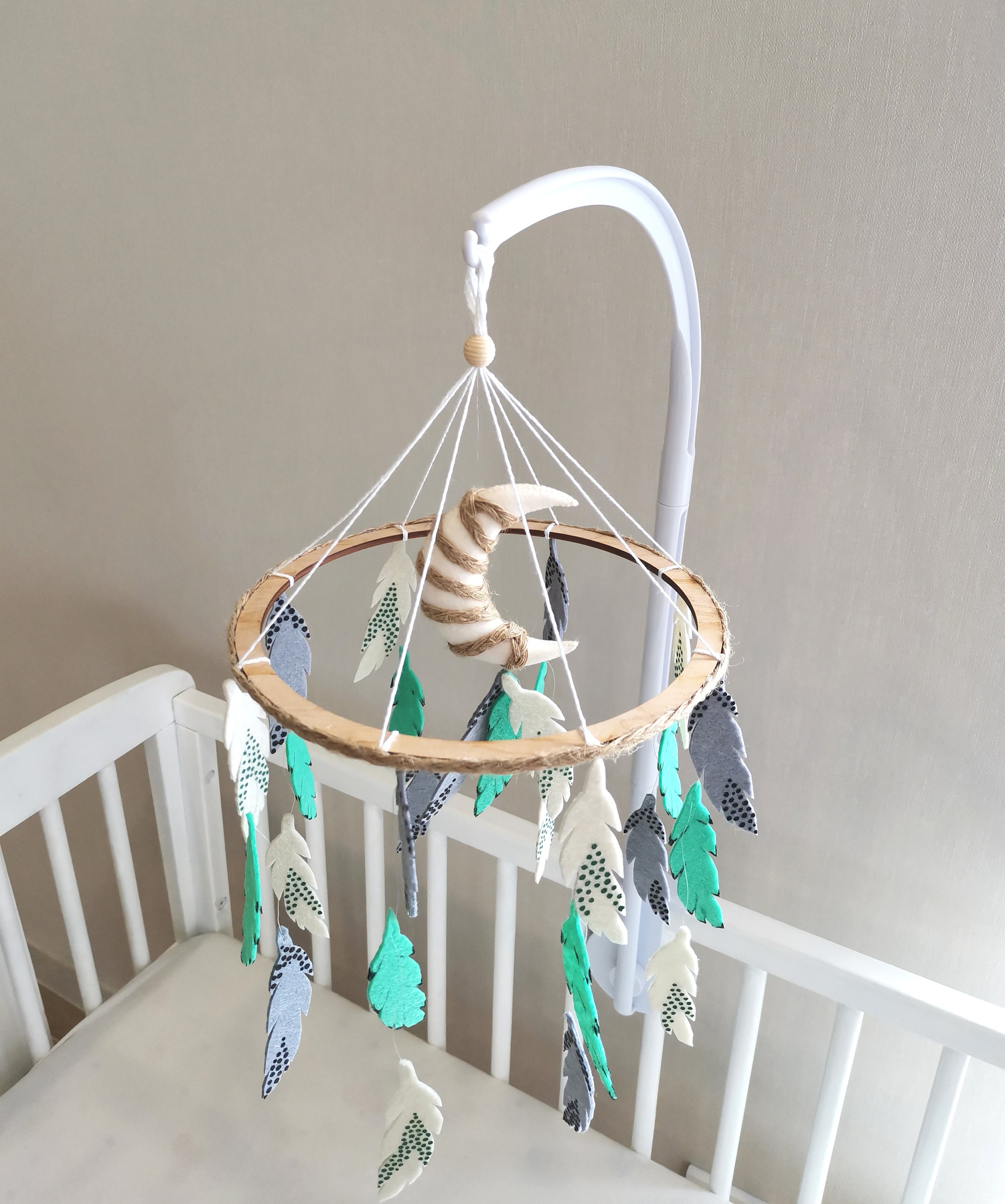 Neutral baby mobile cot mobile for nursery crib mobile. Etsy