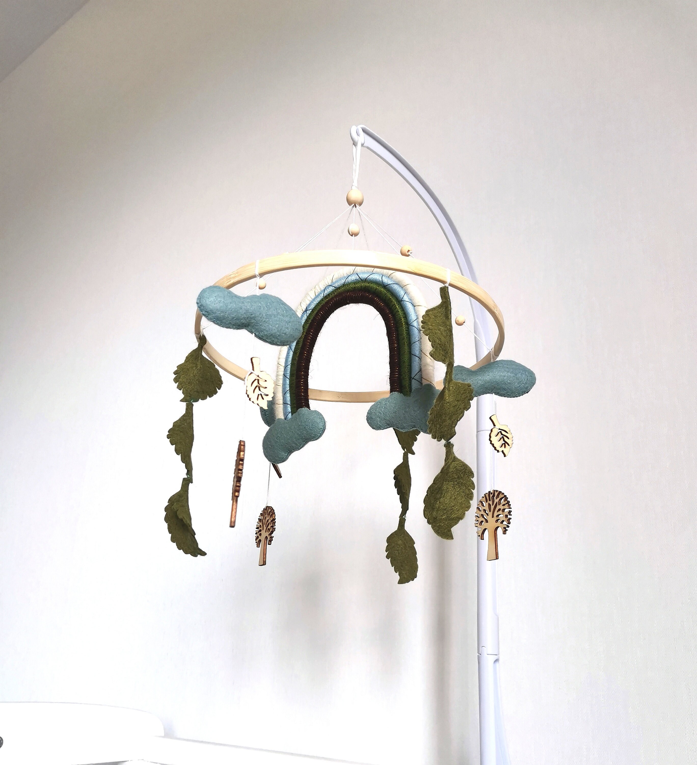 Boho baby mobile eco baby decor hanging mobile. Etsy