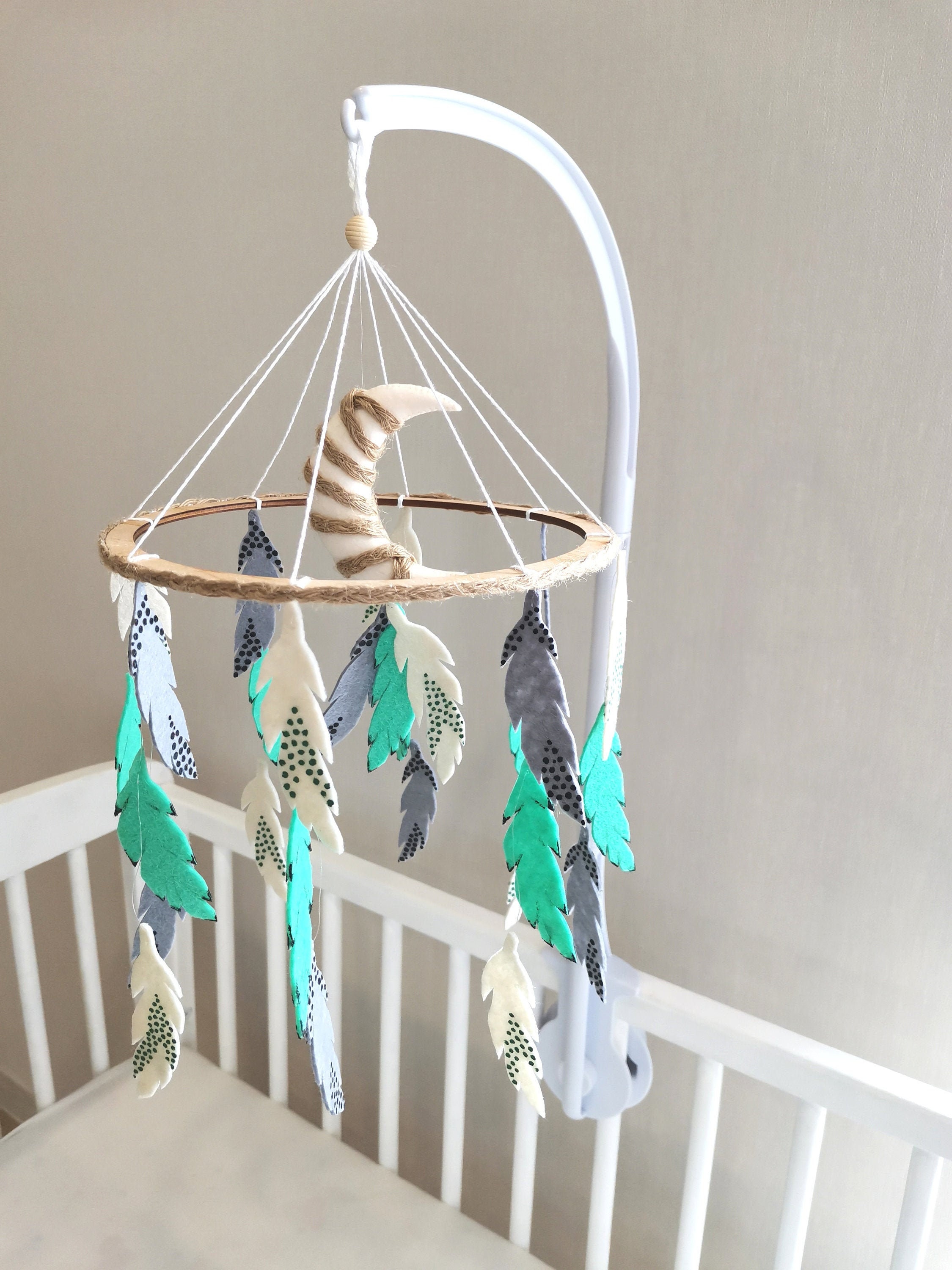 Neutral baby mobile cot mobile for nursery crib mobile. Etsy
