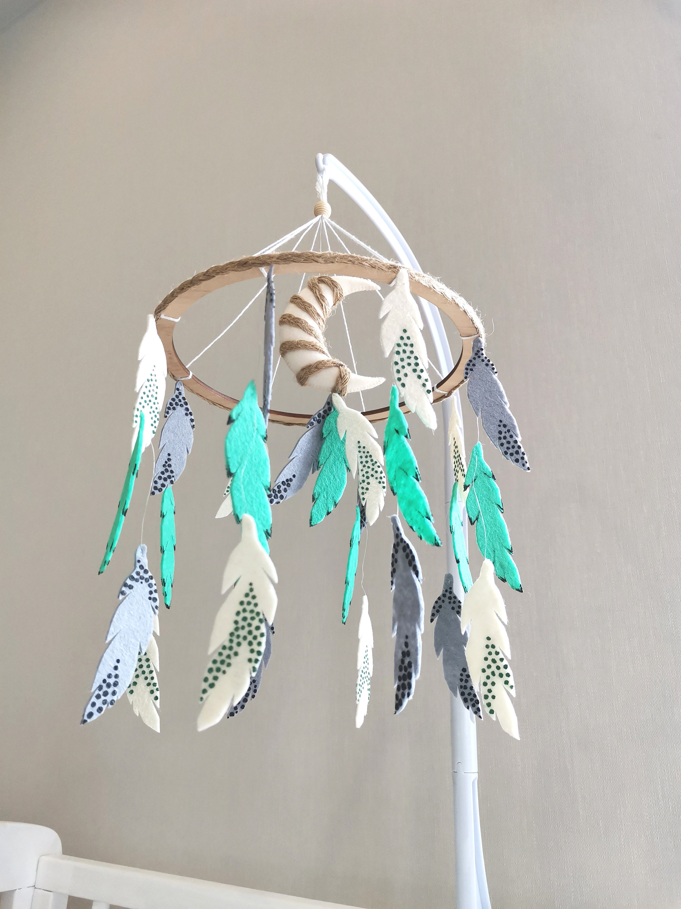 Neutral baby mobile cot mobile for nursery crib mobile. Etsy