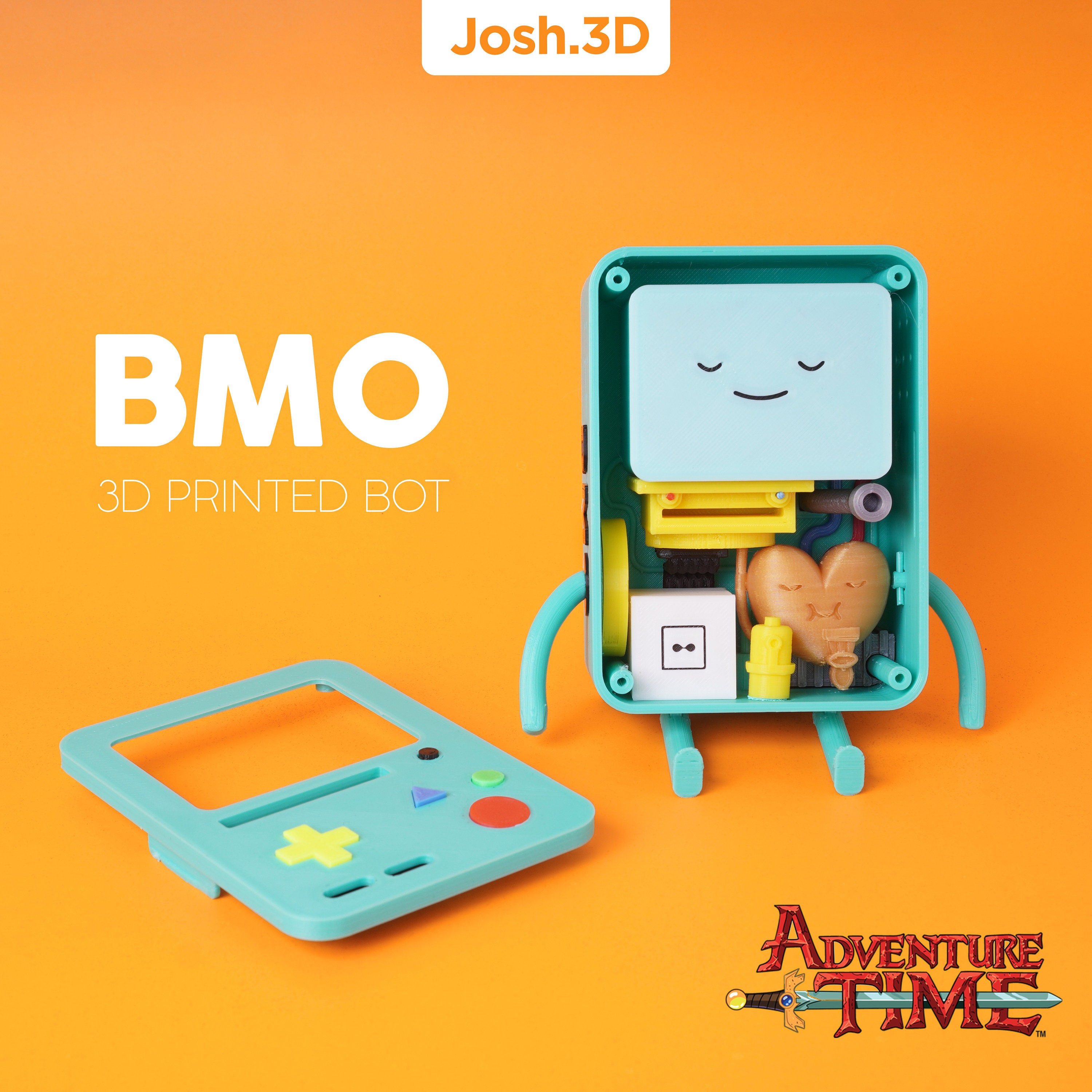 BMO - アドベンチャータイムの3Dプリントフィギュア/アートトイ BMO - アドベンチャータイムの3Dプリントフィギュア/アートトイ