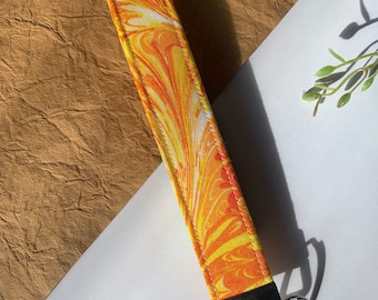 Bracelet porte-clés tourbillon orange, lanière de porte-clés, cadeaux pour elle, cadeaux pour lui, paniers de Pâques