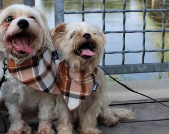 Bandana de chien d’automne fait à la main