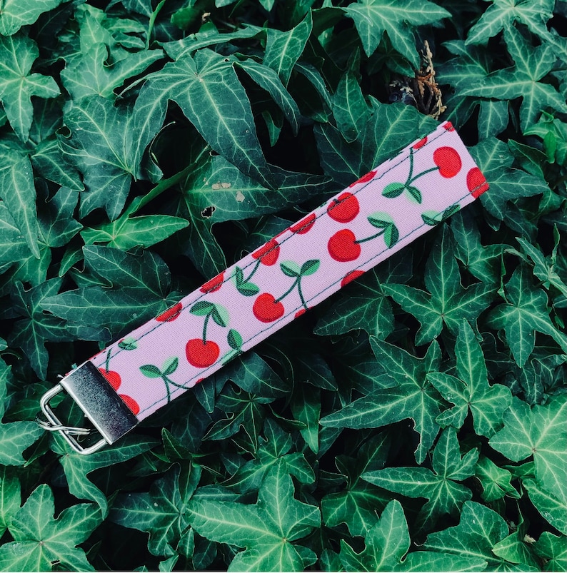 Cherry Key Fob Lanyards for Keys Cute Key Chain Wrist Etsy