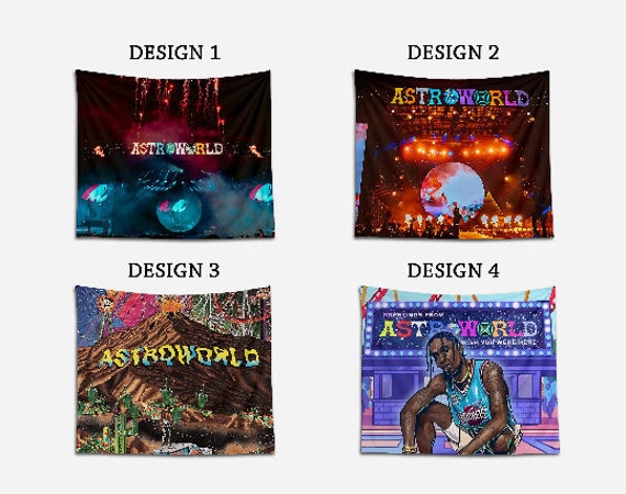 Astroworld Concert Tapestry Astroworld Traviss Wall Hanging