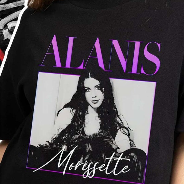 Chemise Alanis Morissette vintage, Alanis Morissette des années 90, Alanis Tour Tees, Chemise cadeau Morissette, Chemise Alanis, Chemise Morissette Tour 2023
