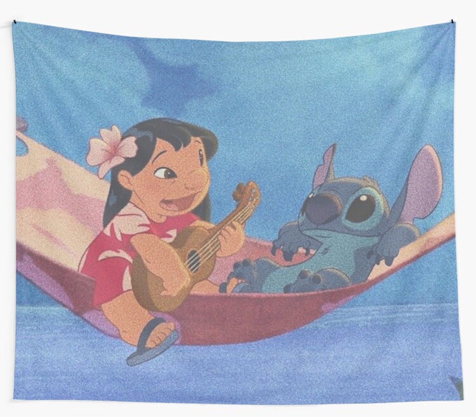 Stitch and Angel Tapestry, Stitch Tapestry, Colorfull Stitch Tapestries