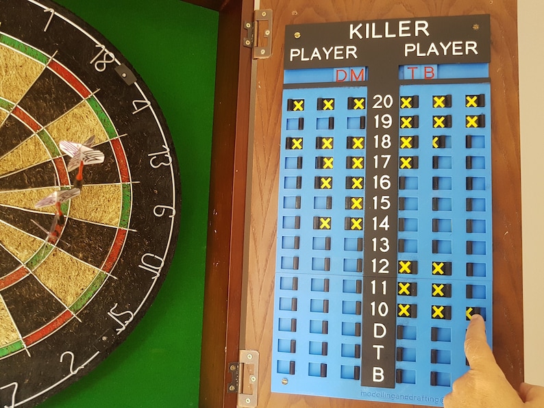 Darts Scoreboards for Killer 301 & Cricket. STL Files for 3D Etsy