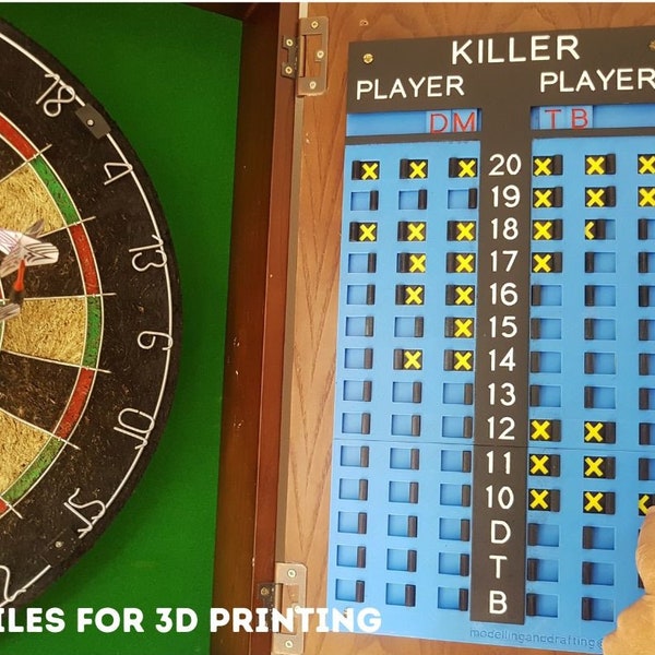 Darts Scoreboard Etsy