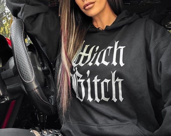 Witch Bitch Glow in the Dark, witchy shirt, witchy sweatshirt, witchy woman, Halloween Shirt, witchy hoodie, Bruja sweatshirt, brujita, alt