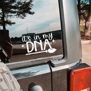 It&#39;s in my DNA, Bruja decal, witch decals, witchy car accessories, bad witch energy, brujita, witch broom, witch, goth decals, Car decals