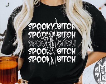 Spooky Bitch shirt, spooky babe, Halloween shirt, Stay Spooky, Halloween Hoodie, Spooky Sweatshirt, Skeleton shirt, alternative, gothic, alt