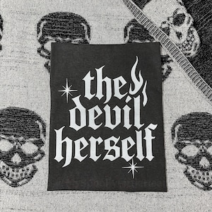 The devil herself, Alternative Girl, Goth Shirt, Alternative Shirt, Goth Girl, hell was boring, not today Satan, sarcastic shirt, goth gift