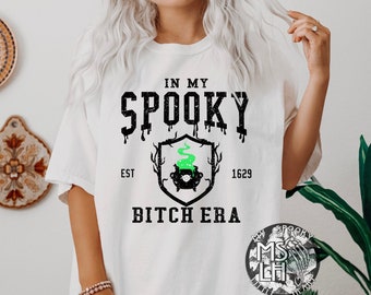 In my Spooky Bitch Era, Spooky Shirt, Halloween sweatshirt, Spooky babe, Witchy oversized shirt, alternative, gothic shirt, goth shirt, alt
