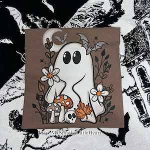 Spooky Cottage core, I love Halloween, Halloween Shirt, Spooky Season, Spooky Crewneck, Halloween Sweatshirt, ghost T-Shirt, Spooky T-Shirt image 1
