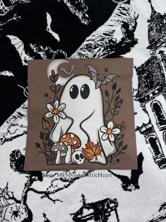 Spooky Cottage core, I love Halloween, Halloween Shirt, Spooky Season, Spooky Crewneck, Halloween Sweatshirt, ghost T-Shirt, Spooky T-Shirt
