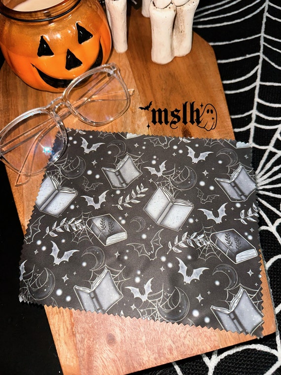 Bookish Microfiber Lens Cloth, Books Glass Cleaning Cloth, Alternative Lens Cloth, Spooky Eyeglasses Cloth, Camera Lens Cloth, Bookish Gift