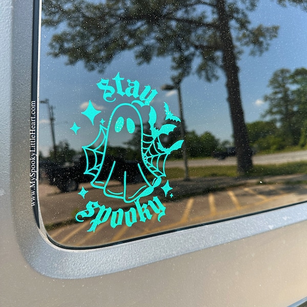 Stay Spooky | cute ghost decal | spooky bitch | Halloween decal | spooky decals | spooky car decal | spooky life | ghost decal | bats decal
