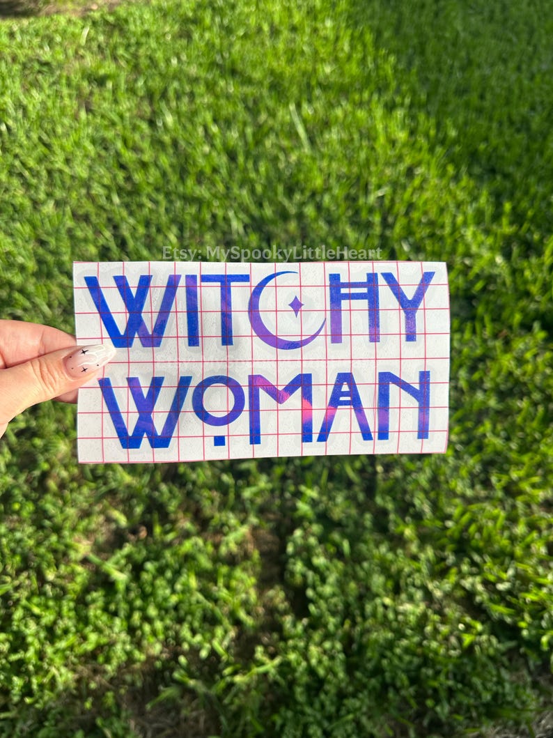 Witchy Woman, Witchy decal, Witchy Mama, Spooky decals, witchy car decals, witchy gift, car decals, bruja, head witch, witchy babe, alt girl image 1