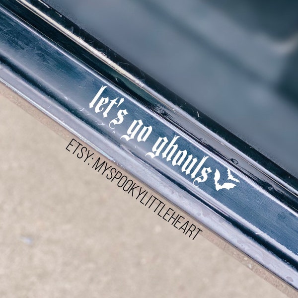 Let’s go ghouls | Get in Witches | door decal | door step decal | witch decals | Spooky Car accessories | Get in loser we’re going hexing