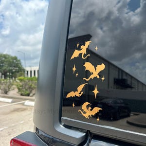 Dragons and stars, Dragons car decal, Book dragon, Cute Book Girlie Car decal, dragons, book girlie, book lover, bookish car decal, stars