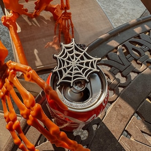 3D printed Soda Can Opener, SummerWeen Essentials, SummerWeen, Spooky Summer, Heart Shaped SpiderWeb Can opener, can opener for long nails