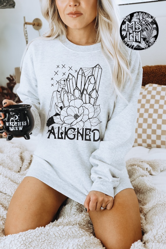 Aligned, Witchy sweatshirt, Full Moon Rituals, bruja, witchy Shirt, I have a Crystal for that, bruja sweatshirt, goth, Mystical Shirt, alt