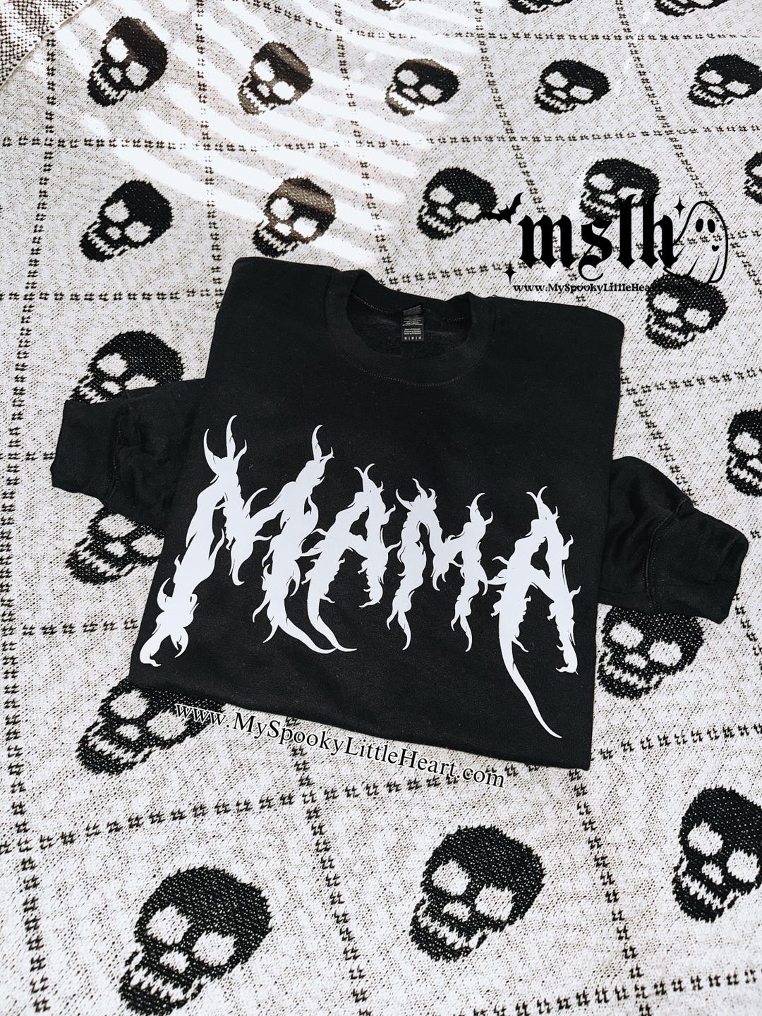 Metal Mama, Spooky Mom Shirt, Alternative Mom Sweatshirt, Gothic Mama