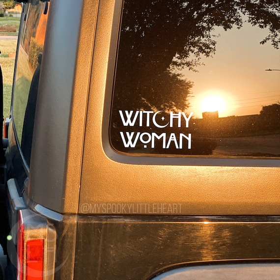 Witchy Woman, Witchy decal, Witchy Mama, Spooky decals, witchy car decals, witchy gift, car decals, bruja, head witch, witchy babe, alt girl